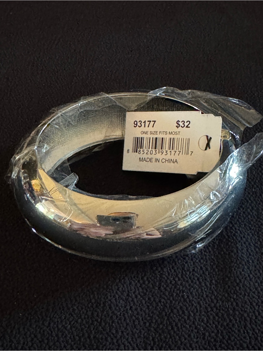 Cookie Lee Silver Tone Hinged Cuff Bracelet - NWT